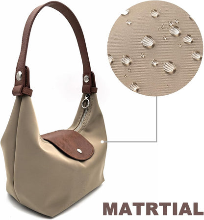 Convertible Women Underarm Bag Shoulder Purses with 2 Straps, Handbag Zipper Closure Minimalist Dumpling Design