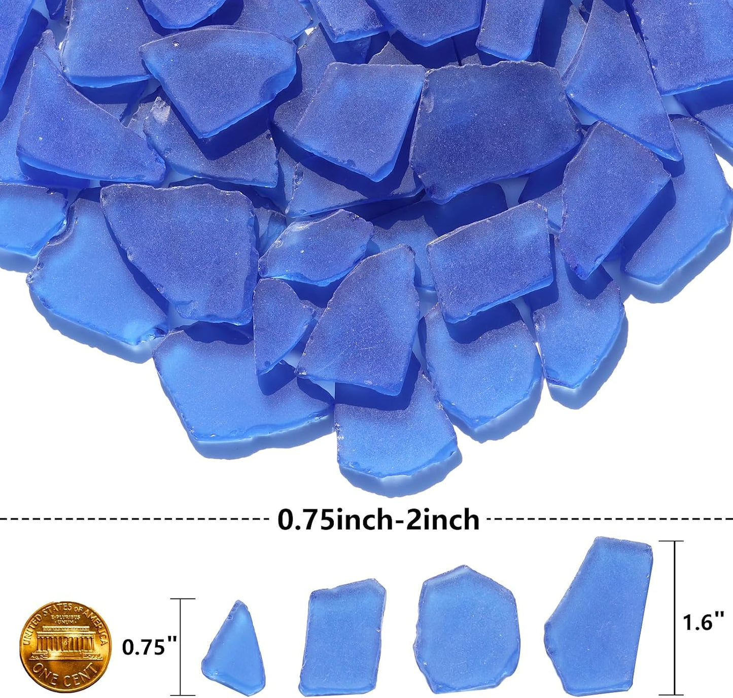 Sea Glass for Crafts - 14oz Yellow Frosted Seaglass Pieces | Vase Filler and Aquarium Ornament, DIY Craft Supplies for Art, Beach Weddings, and Home Decor