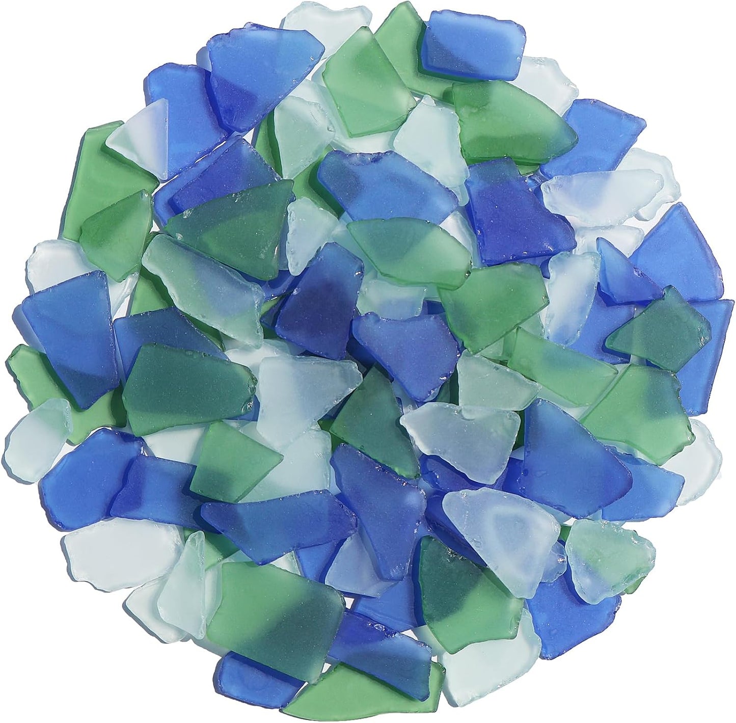 Sea Glass for Crafts - 14oz Yellow Frosted Seaglass Pieces | Vase Filler and Aquarium Ornament, DIY Craft Supplies for Art, Beach Weddings, and Home Decor