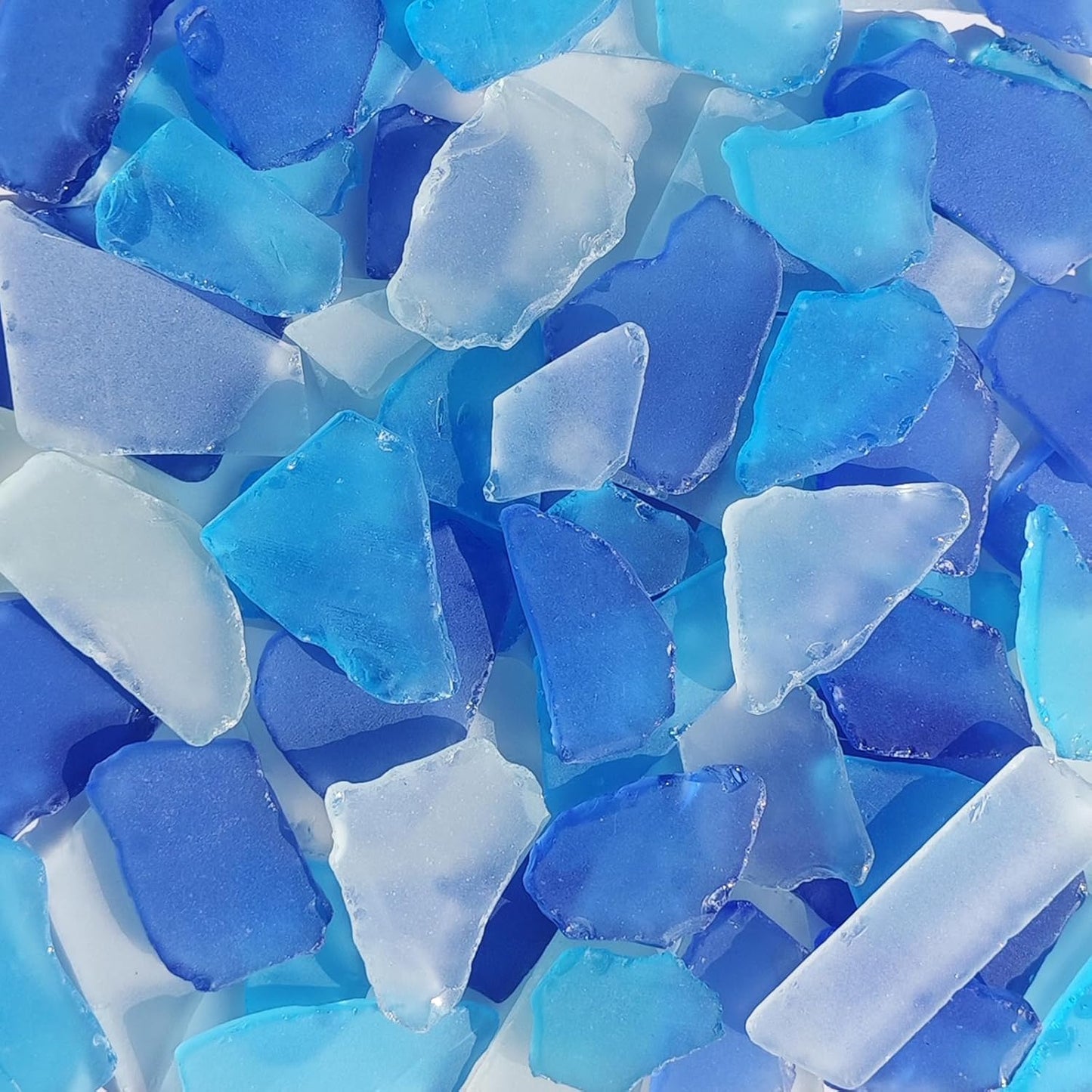 Sea Glass for Crafts - 14oz Yellow Frosted Seaglass Pieces | Vase Filler and Aquarium Ornament, DIY Craft Supplies for Art, Beach Weddings, and Home Decor
