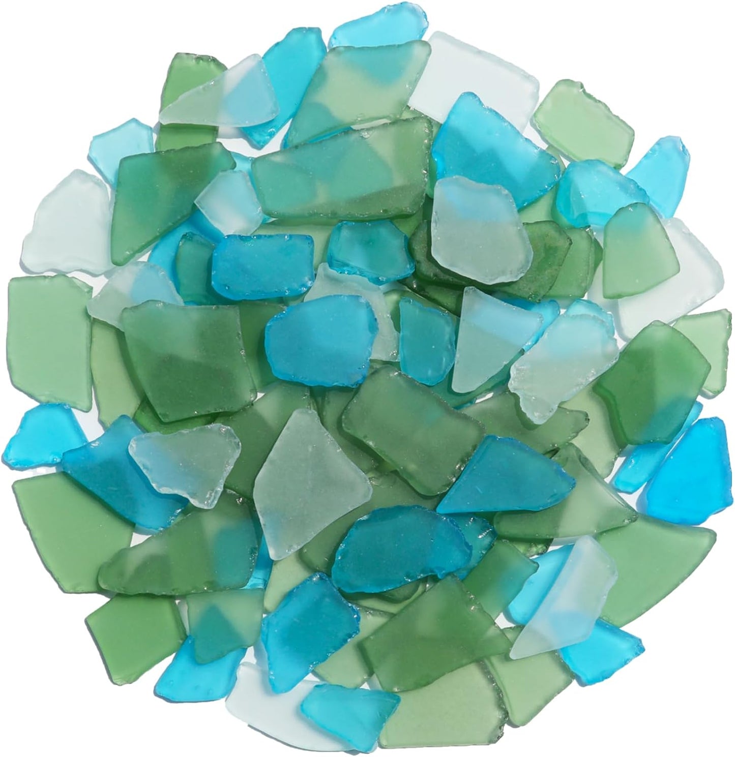 Sea Glass for Crafts - 14oz Yellow Frosted Seaglass Pieces | Vase Filler and Aquarium Ornament, DIY Craft Supplies for Art, Beach Weddings, and Home Decor