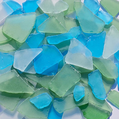 Sea Glass for Crafts - 14oz Yellow Frosted Seaglass Pieces | Vase Filler and Aquarium Ornament, DIY Craft Supplies for Art, Beach Weddings, and Home Decor
