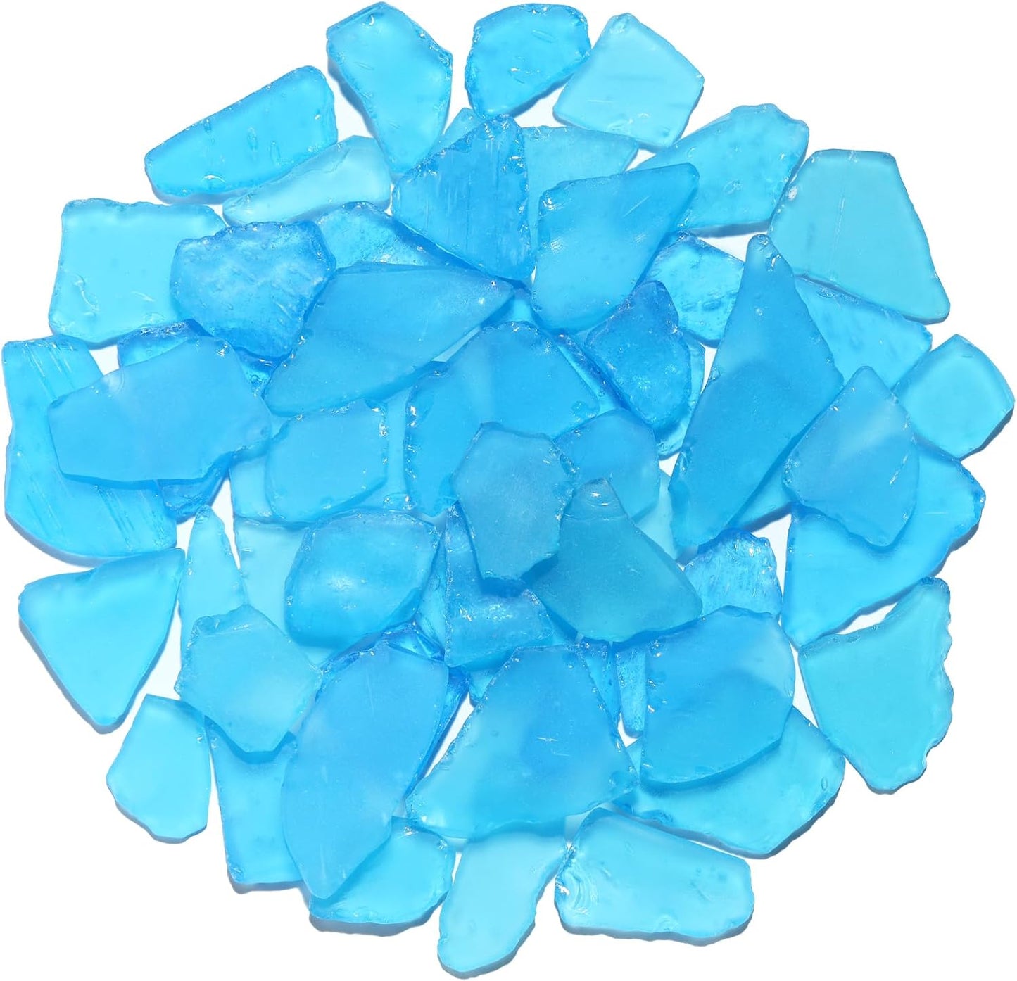Sea Glass for Crafts - 14oz Yellow Frosted Seaglass Pieces | Vase Filler and Aquarium Ornament, DIY Craft Supplies for Art, Beach Weddings, and Home Decor