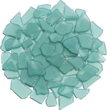 Sea Glass for Crafts - 14oz Yellow Frosted Seaglass Pieces | Vase Filler and Aquarium Ornament, DIY Craft Supplies for Art, Beach Weddings, and Home Decor
