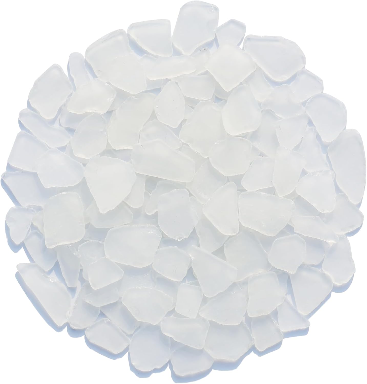 Sea Glass for Crafts - 14oz Yellow Frosted Seaglass Pieces | Vase Filler and Aquarium Ornament, DIY Craft Supplies for Art, Beach Weddings, and Home Decor