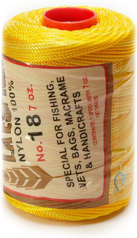 Espiga No.18 Variegated - 100% Nylon Omega String Cord for Knitting and Crochet - 66 Yellow Hues