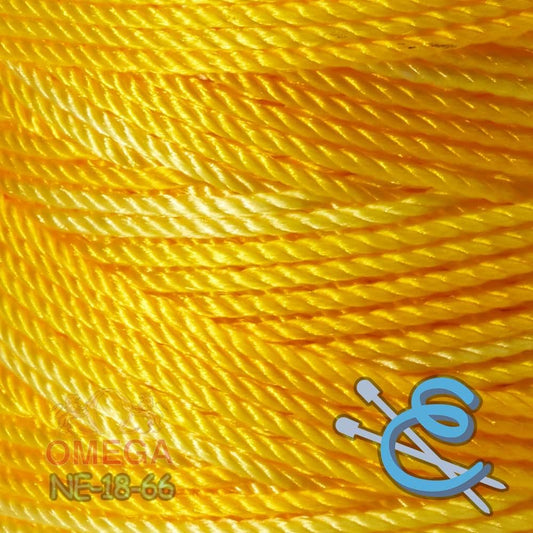 Espiga No.18 Variegated - 100% Nylon Omega String Cord for Knitting and Crochet - 66 Yellow Hues
