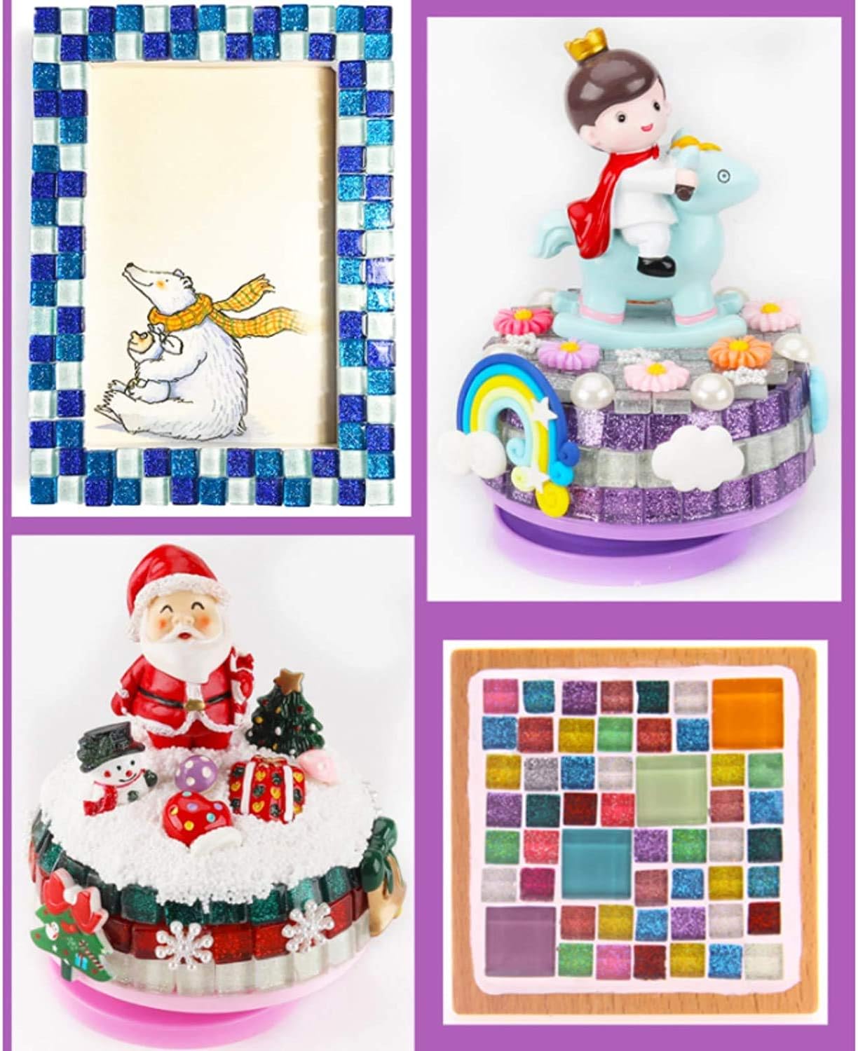 Mosaic Tiles,Glass Tiles, Shine Crystal Mosaic Glass Pieces Bulk Square Glitter Crystal Mosaic Tiles for Home Decoration or DIY Crafts 200g,1x1 cm (Golden)