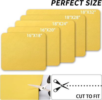 Dish Drying Mat for Kitchen Counter, Heat Resistant Drainer Mats with Non-slip Rubber Backed, Hide Stain Kitchen Super Absorbent Draining Mat, Easy to Clean Dish Rack Pad, Yellow 16"x20"