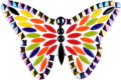 Leaf Petal Ceramic Mosaic Tiles for Crafts, 500g/1.1LB Irregular Mosaic Pieces, Petal Mosaic Tiles DIY Mosaic Making Stones for Craft Hobby Arts Wall Decoration (Light Yellow)