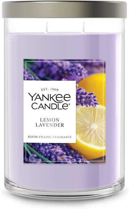 Lemon Lavender Scented Candle, 20oz Classic 2-Wick Tumbler with up to 80 Hour Burn Time