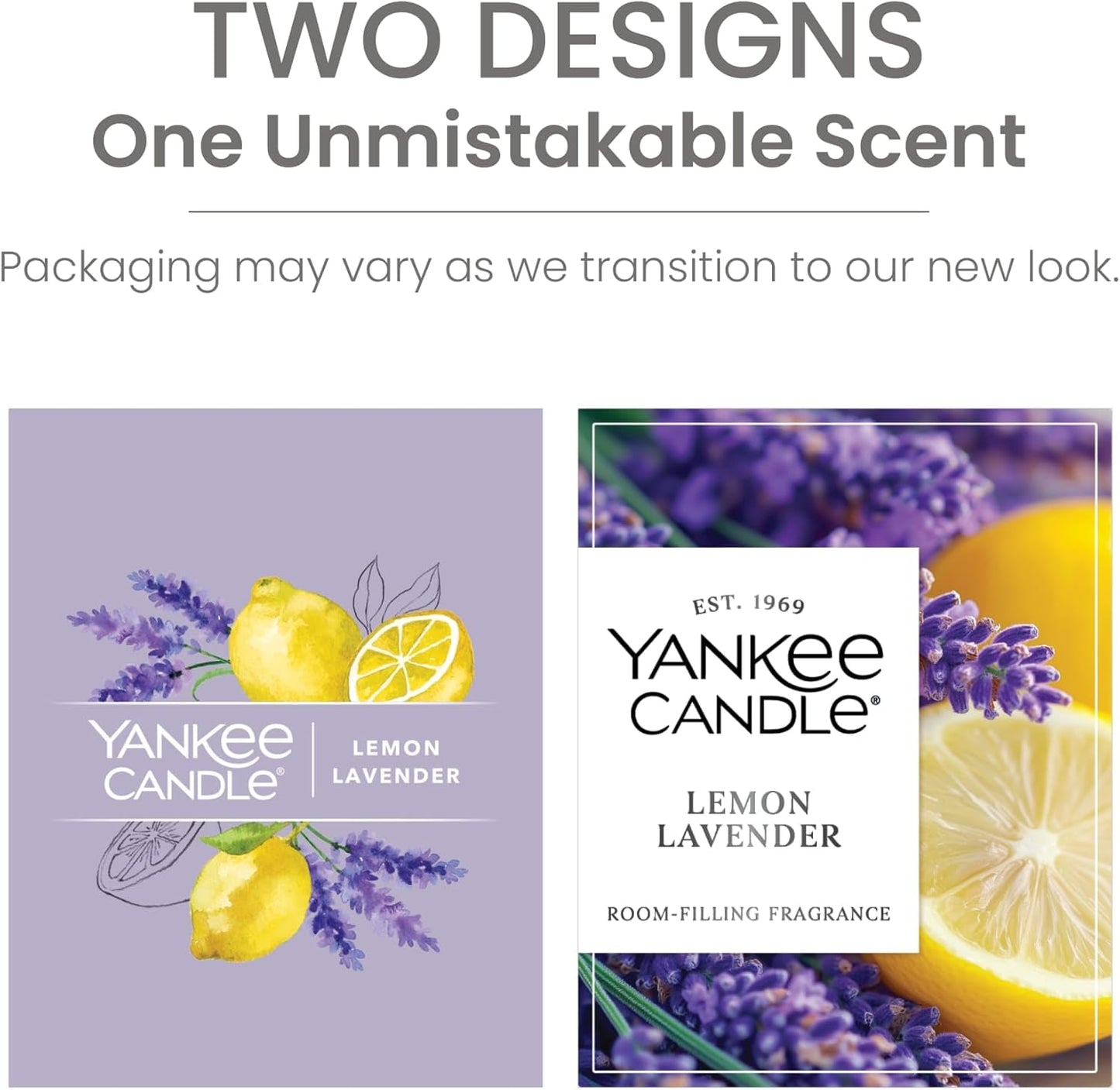 Lemon Lavender Scented Candle, 20oz Classic 2-Wick Tumbler with up to 80 Hour Burn Time