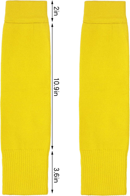 3 Pairs Leg Sleeve Shin Pre Cut Socks for Kids Youth Men Women Soccer Running Cycling