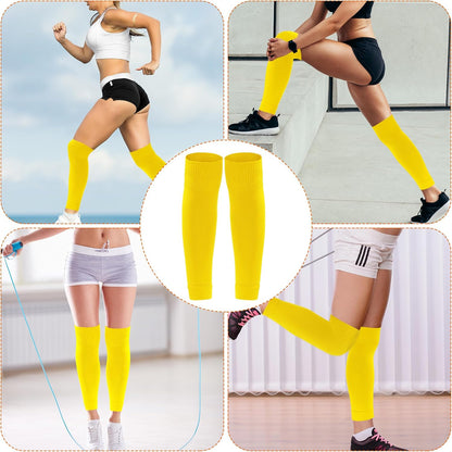 3 Pairs Leg Sleeve Shin Pre Cut Socks for Kids Youth Men Women Soccer Running Cycling