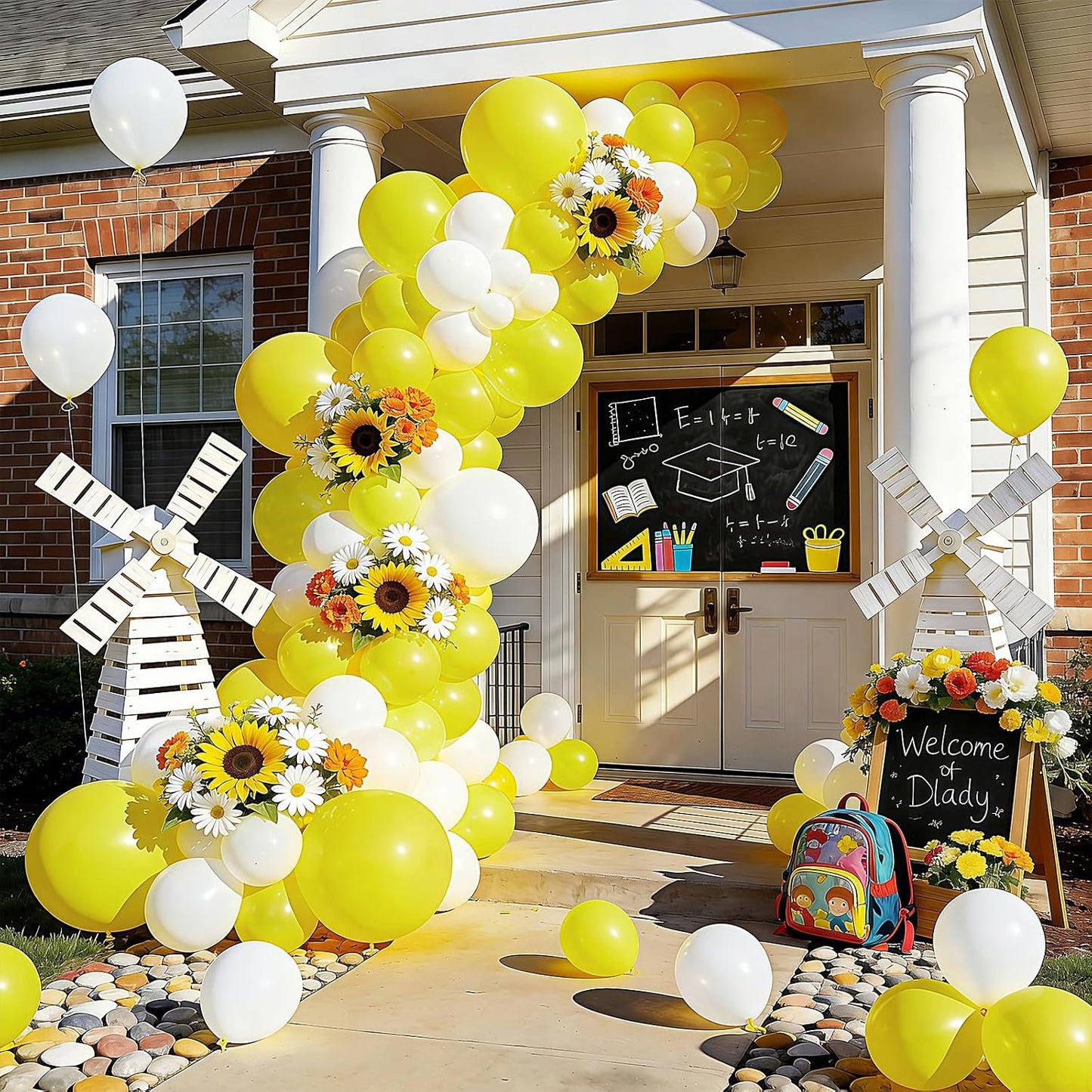 Yellow and White Balloons 100 Pack 12 Inch White Yellow Extra Thick Latex Party Balloons for Birthday Wedding Gender Reveal Baby Shower Easter Anniversary Party Decoration