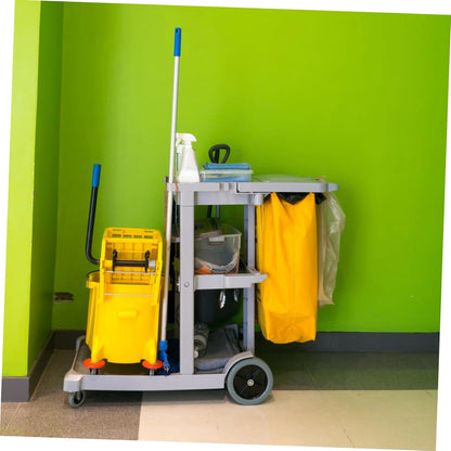 Thickened Multi-Purpose Cleaning Cart Pouch Janitorial Garbage Bag for Housekeeping Trolley Standard Replacement Bag for Cleaning Supplies