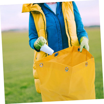 Thickened Multi-Purpose Cleaning Cart Pouch Janitorial Garbage Bag for Housekeeping Trolley Standard Replacement Bag for Cleaning Supplies