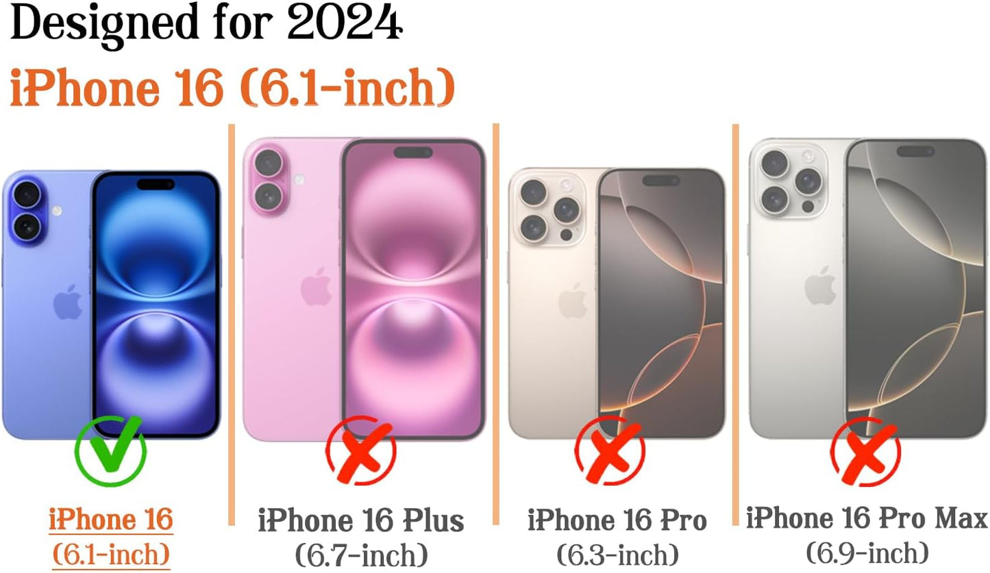 Magnetic for iPhone 16 Case Cute Phone Case, Lemon | Fruit Fresh Summer Shockproof TPU + Hard PC Protective Phone Cover Compatible with MagSafe Gift for Women Girl Boy