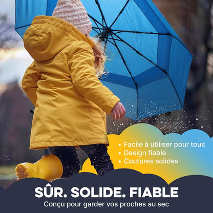 Travel Umbrella Compact - Small Umbrella for Backpack & Purse, Portable Automatic Umbrellas for Rain, Windproof, Reinforced Fiberglass Ribs, Water-Repellent Teflon