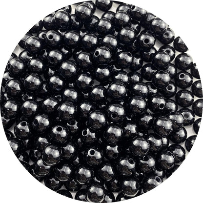 200 Pieces 10mm Acrylic Round Beads Smooth Spacer Plastic Pastel Beads Craft Beads for DIY Craft Jewelry Making Bracelets Necklaces Earring Crafting Supplies(Yellow)