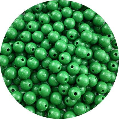 200 Pieces 10mm Acrylic Round Beads Smooth Spacer Plastic Pastel Beads Craft Beads for DIY Craft Jewelry Making Bracelets Necklaces Earring Crafting Supplies(Yellow)