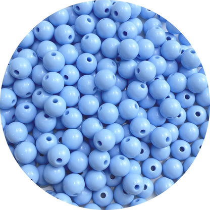 200 Pieces 10mm Acrylic Round Beads Smooth Spacer Plastic Pastel Beads Craft Beads for DIY Craft Jewelry Making Bracelets Necklaces Earring Crafting Supplies(Yellow)