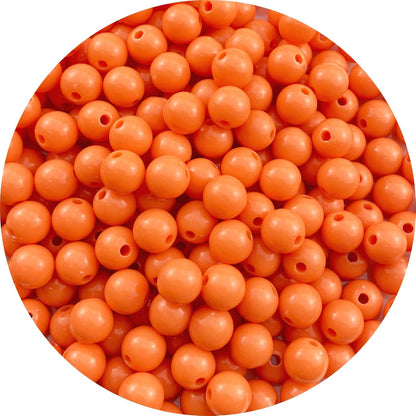 200 Pieces 10mm Acrylic Round Beads Smooth Spacer Plastic Pastel Beads Craft Beads for DIY Craft Jewelry Making Bracelets Necklaces Earring Crafting Supplies(Yellow)