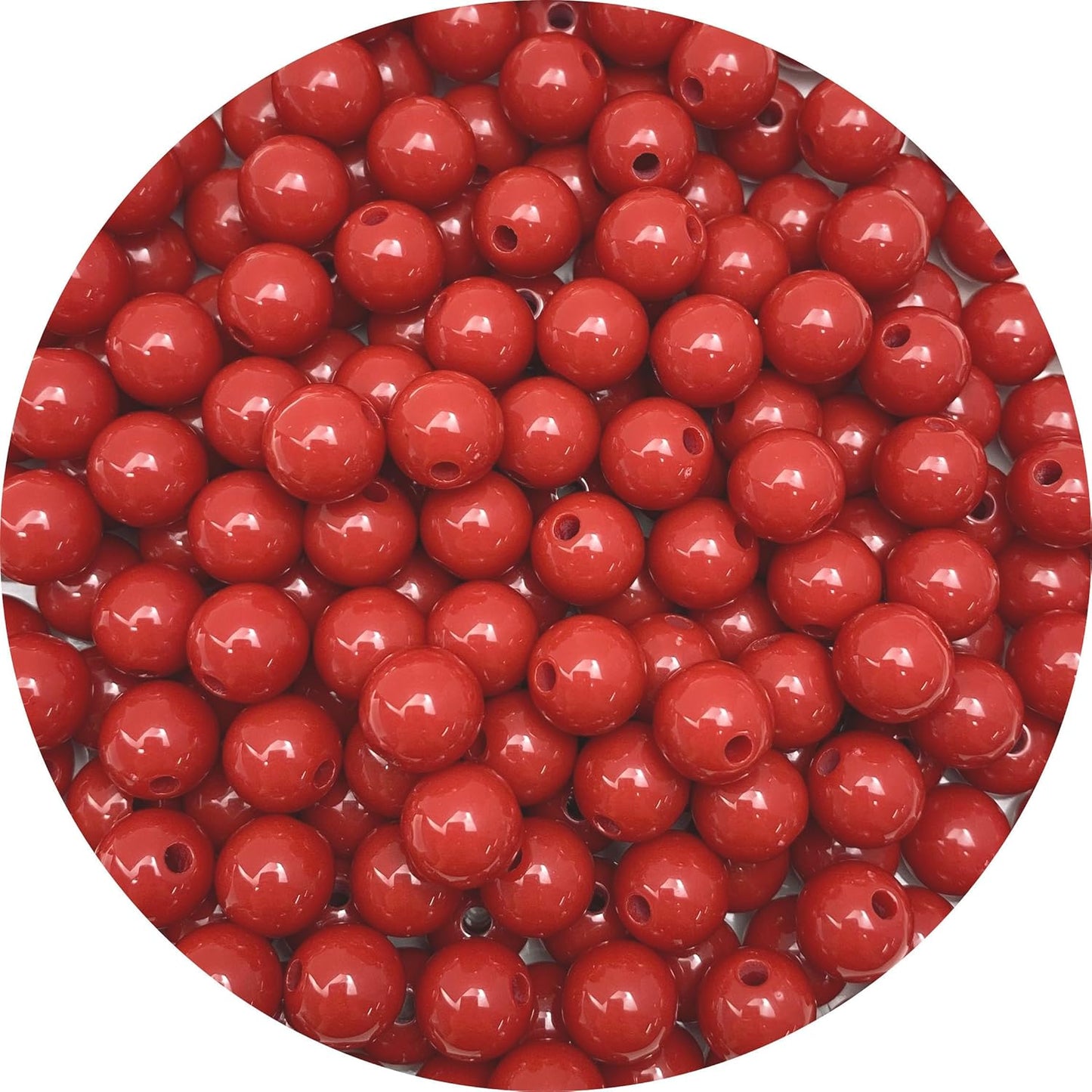 200 Pieces 10mm Acrylic Round Beads Smooth Spacer Plastic Pastel Beads Craft Beads for DIY Craft Jewelry Making Bracelets Necklaces Earring Crafting Supplies(Yellow)