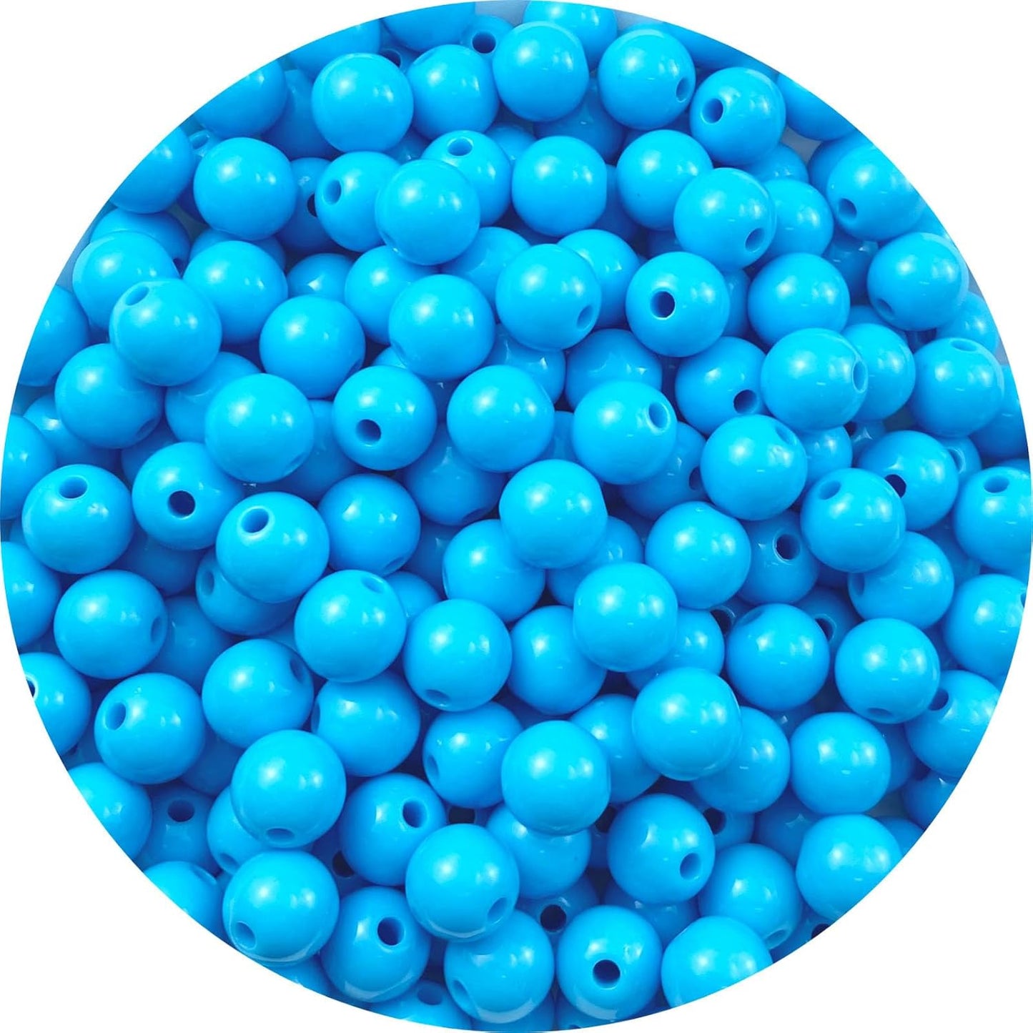 200 Pieces 10mm Acrylic Round Beads Smooth Spacer Plastic Pastel Beads Craft Beads for DIY Craft Jewelry Making Bracelets Necklaces Earring Crafting Supplies(Yellow)