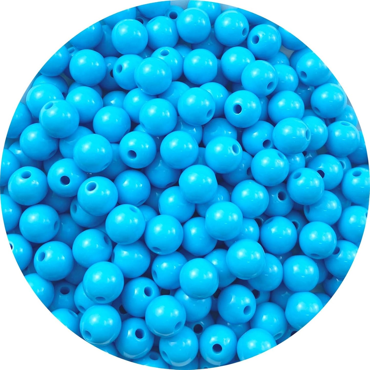 200 Pieces 10mm Acrylic Round Beads Smooth Spacer Plastic Pastel Beads Craft Beads for DIY Craft Jewelry Making Bracelets Necklaces Earring Crafting Supplies(Yellow)