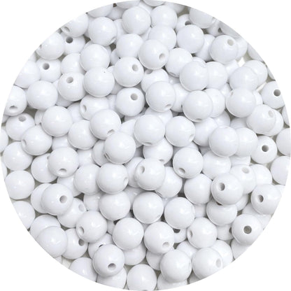 200 Pieces 10mm Acrylic Round Beads Smooth Spacer Plastic Pastel Beads Craft Beads for DIY Craft Jewelry Making Bracelets Necklaces Earring Crafting Supplies(Yellow)