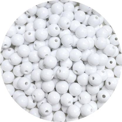 200 Pieces 10mm Acrylic Round Beads Smooth Spacer Plastic Pastel Beads Craft Beads for DIY Craft Jewelry Making Bracelets Necklaces Earring Crafting Supplies(Yellow)