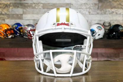 Georgia Tech Yellow Jackets Speed Display Helmet - Flat White