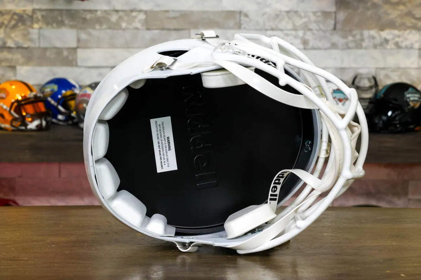 Georgia Tech Yellow Jackets Speed Display Helmet - Flat White