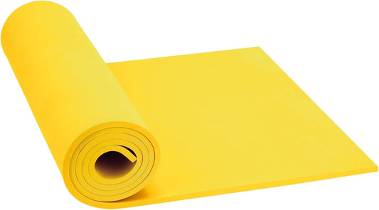 Yellow Eva Foam Sheets roll, 2mm eva Craft Foam 49''x13.5'' High Density 86kg/m3 for Cosplay