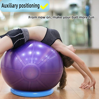 Yoga Ball - Base, Non slip Stability, PVC, Suitable for Home Gyms, Offices, Improving Back Pain, Providing Balance, (Yellow, 1PCS, One Size)