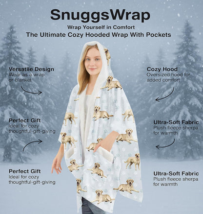 Sherpa Wearable Blanket Hoodie for Women – Soft Fleece Snuggs Wrap – 32 Dog & Cat Breeds – Warm Pet Lover Gifts