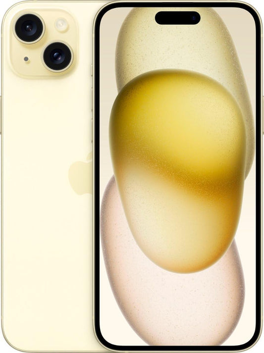 Apple iPhone 15 Plus, 128GB, Yellow - Locked to Boost Mobile (Renewed)