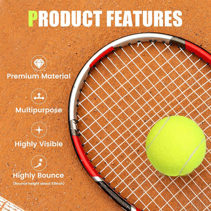 60/120 Pack Tennis Balls, Training Tennis Balls, Pet Dog Playing Balls, Practice Tennis Balls with Mesh Bag for Transport and Beginner Training