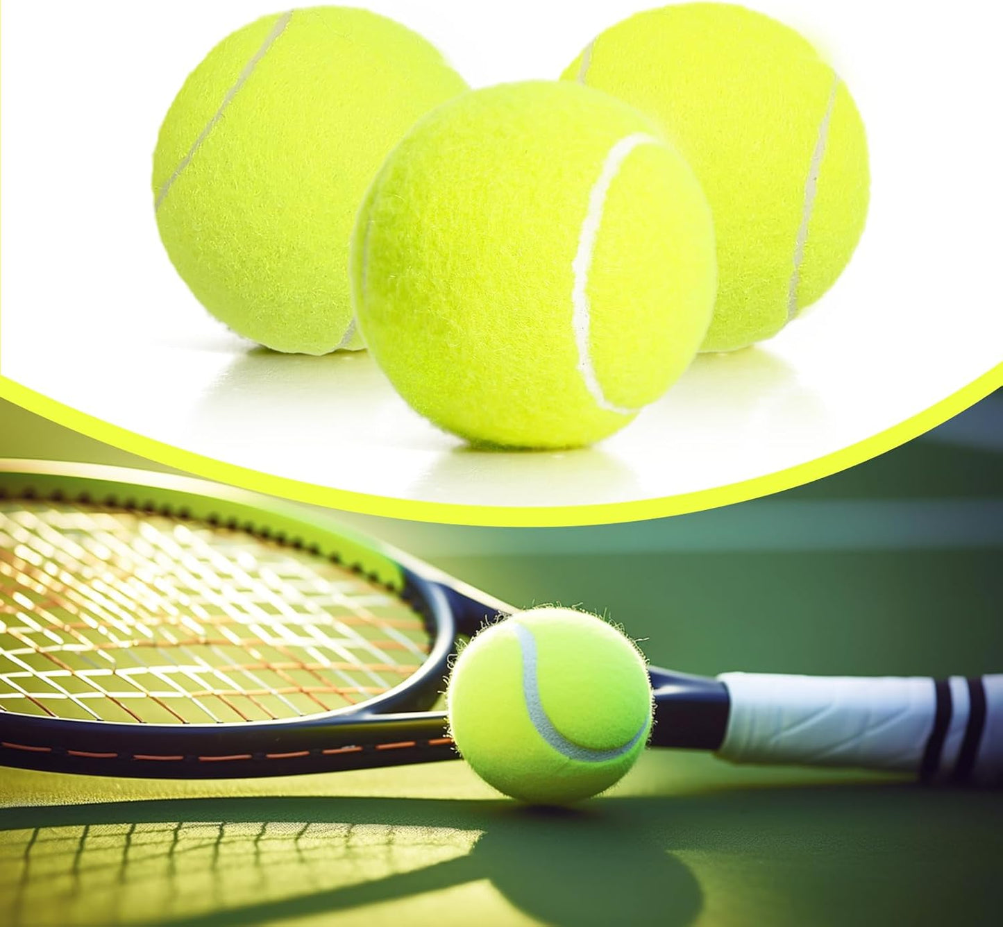 60/120 Pack Tennis Balls, Training Tennis Balls, Pet Dog Playing Balls, Practice Tennis Balls with Mesh Bag for Transport and Beginner Training