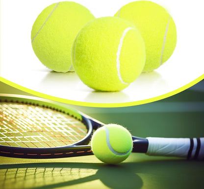 60/120 Pack Tennis Balls, Training Tennis Balls, Pet Dog Playing Balls, Practice Tennis Balls with Mesh Bag for Transport and Beginner Training