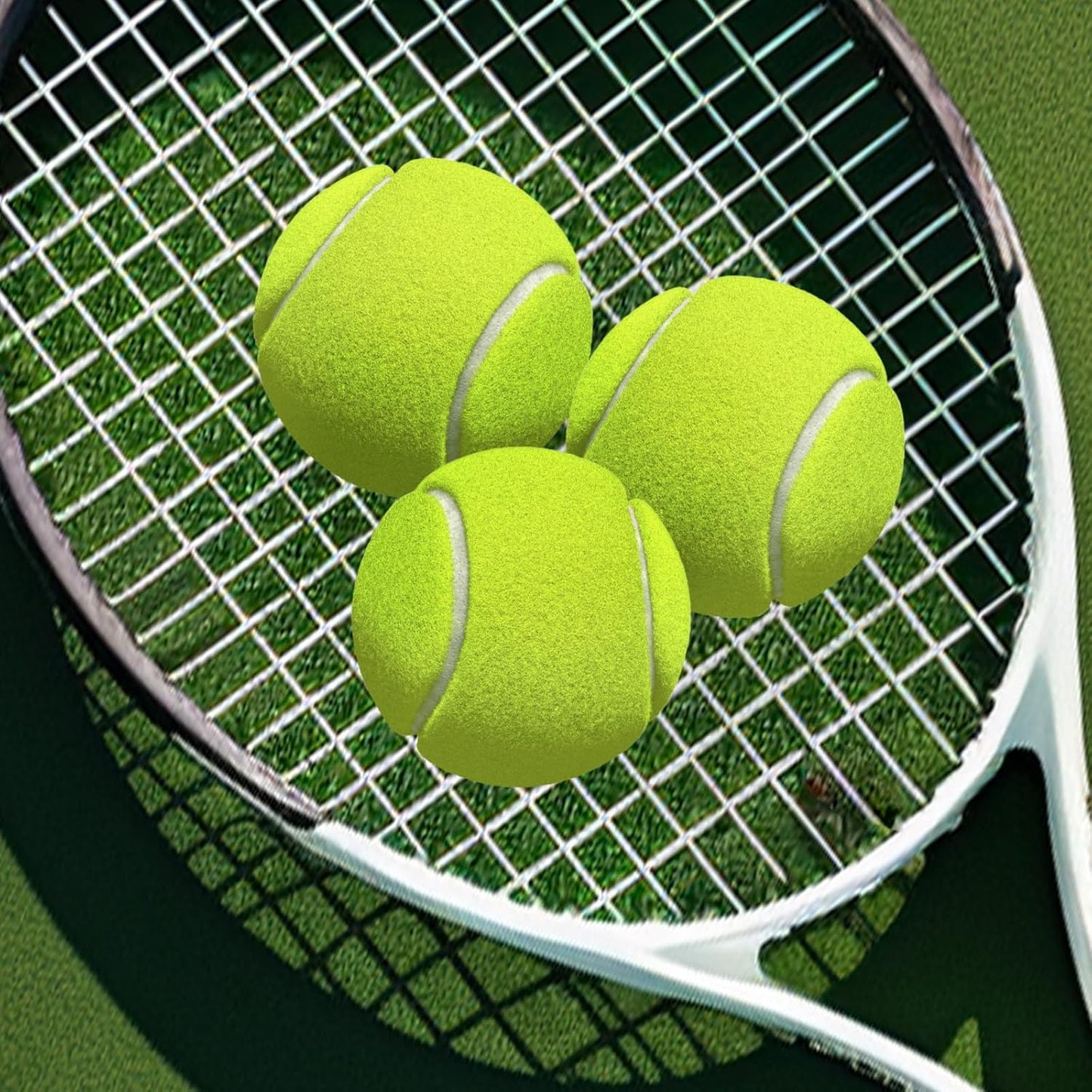 60/120 Pack Tennis Balls, Training Tennis Balls, Pet Dog Playing Balls, Practice Tennis Balls with Mesh Bag for Transport and Beginner Training