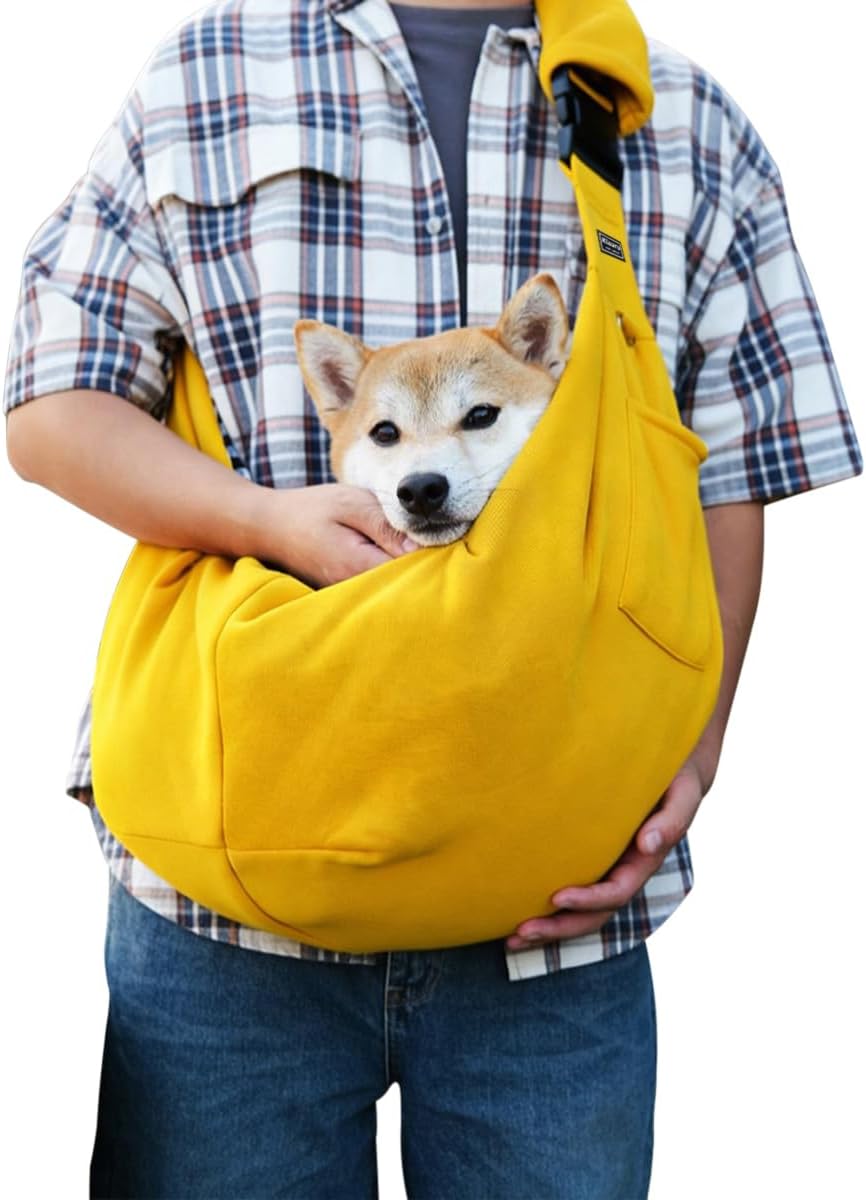 Small and Medium Pet Cat and Dog Sling Carrier for Outdoor Travel Adjustable Padded Shoulder Strap Pet Supplies