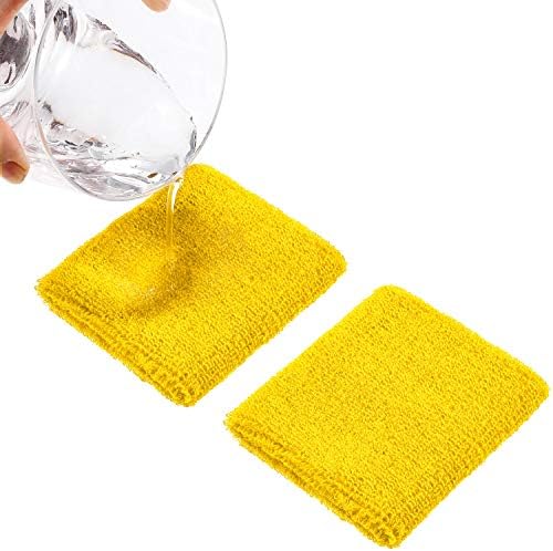 6 Pcs Neon Sports Sweatbands Set Sports Competitions Sweatbands 2 Headband 4 Wristbands Breathable Terry Cloth Athletic Bands for Team Soccer Spirit 80s Costumes Cosplay