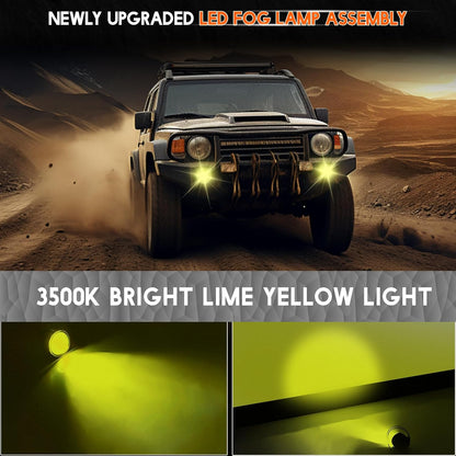 Fog Lights 3.5 inch OEM 19606300 For subaru CROSSTREK 2018-2024 Front Bumper H8 Fog Light Lamps Left Right Driver&Passenger Assemblies Fog Light Beam,3500K Golden Yellow Beam,Super Bright. 2-pack.