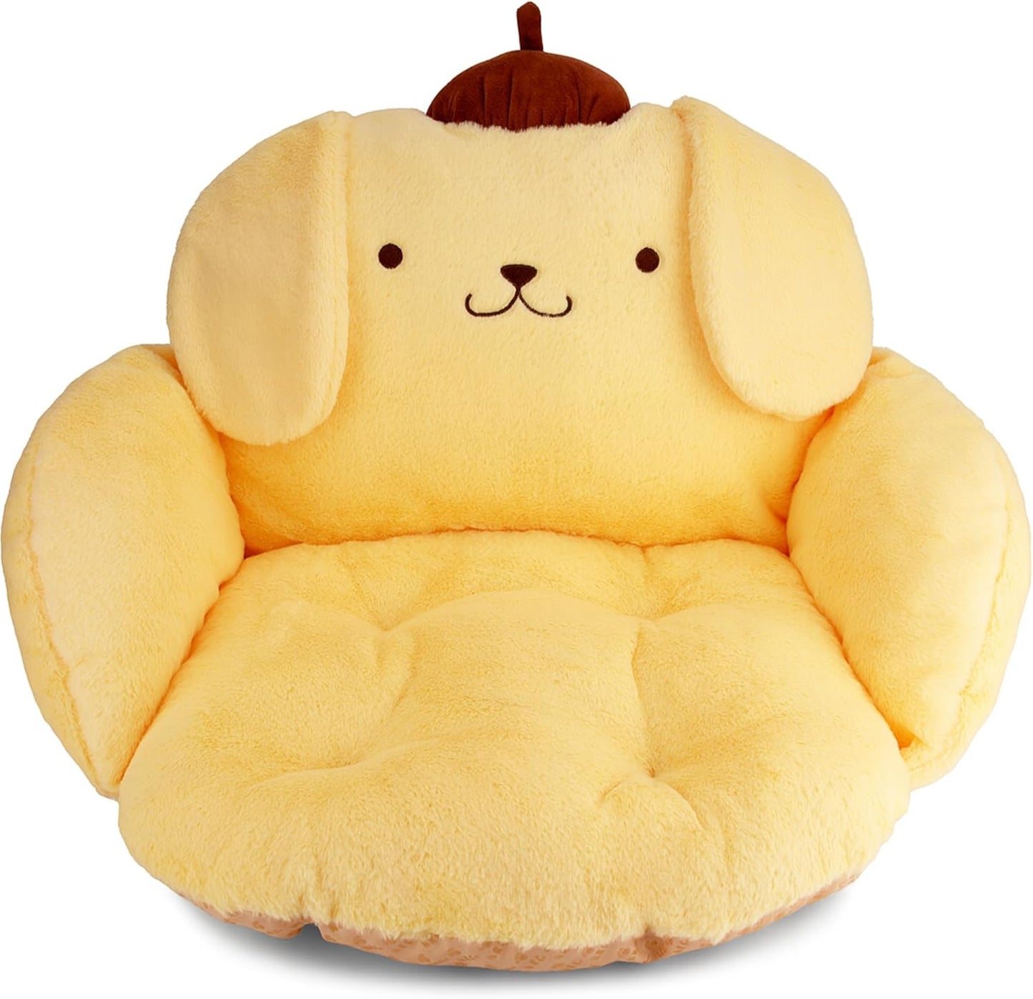 Juju Yellow Kawaii Cushion - Kawaii Room Decor - Seat Cushions for Office Chairs - Office Chair Cushions - Car Seat Cushion - Gaming Room Decor - Gaming Desk Accessories Floor Pillow (Yellow)
