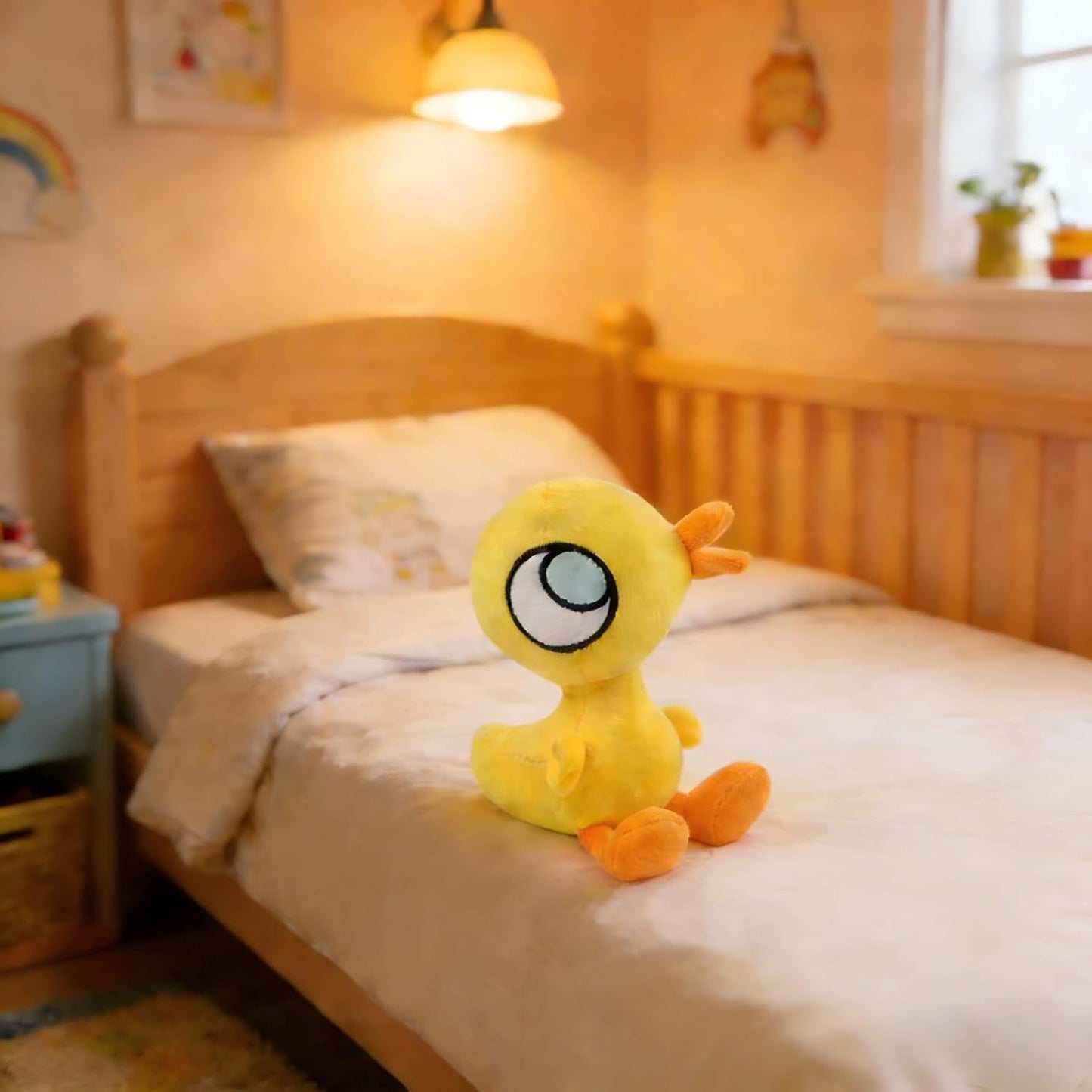 New Little Yellow Duck Plush for Book Buddies Stuffed Animals | Pigeon Books Series Duckling Soft Stuffed Animal Plush Toys, Ideal Gift for Kids Boys and Girls Birthday