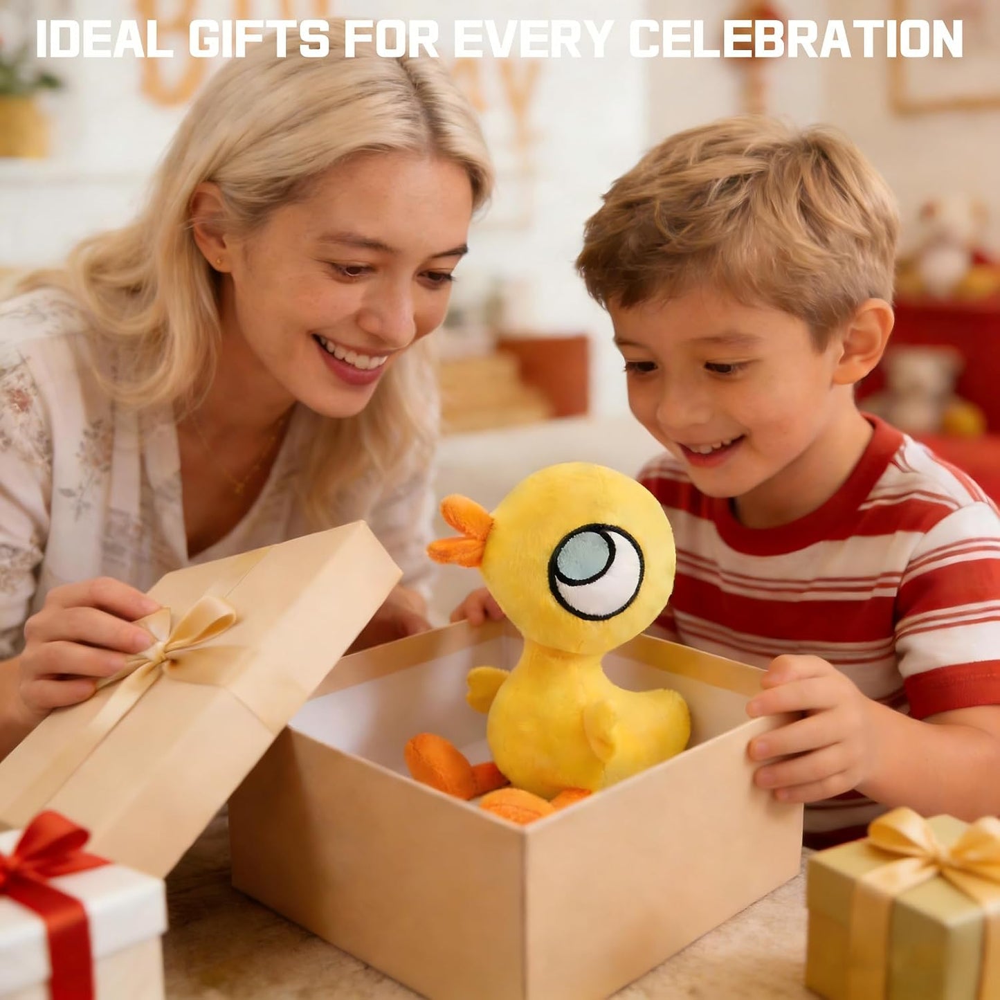 New Little Yellow Duck Plush for Book Buddies Stuffed Animals | Pigeon Books Series Duckling Soft Stuffed Animal Plush Toys, Ideal Gift for Kids Boys and Girls Birthday