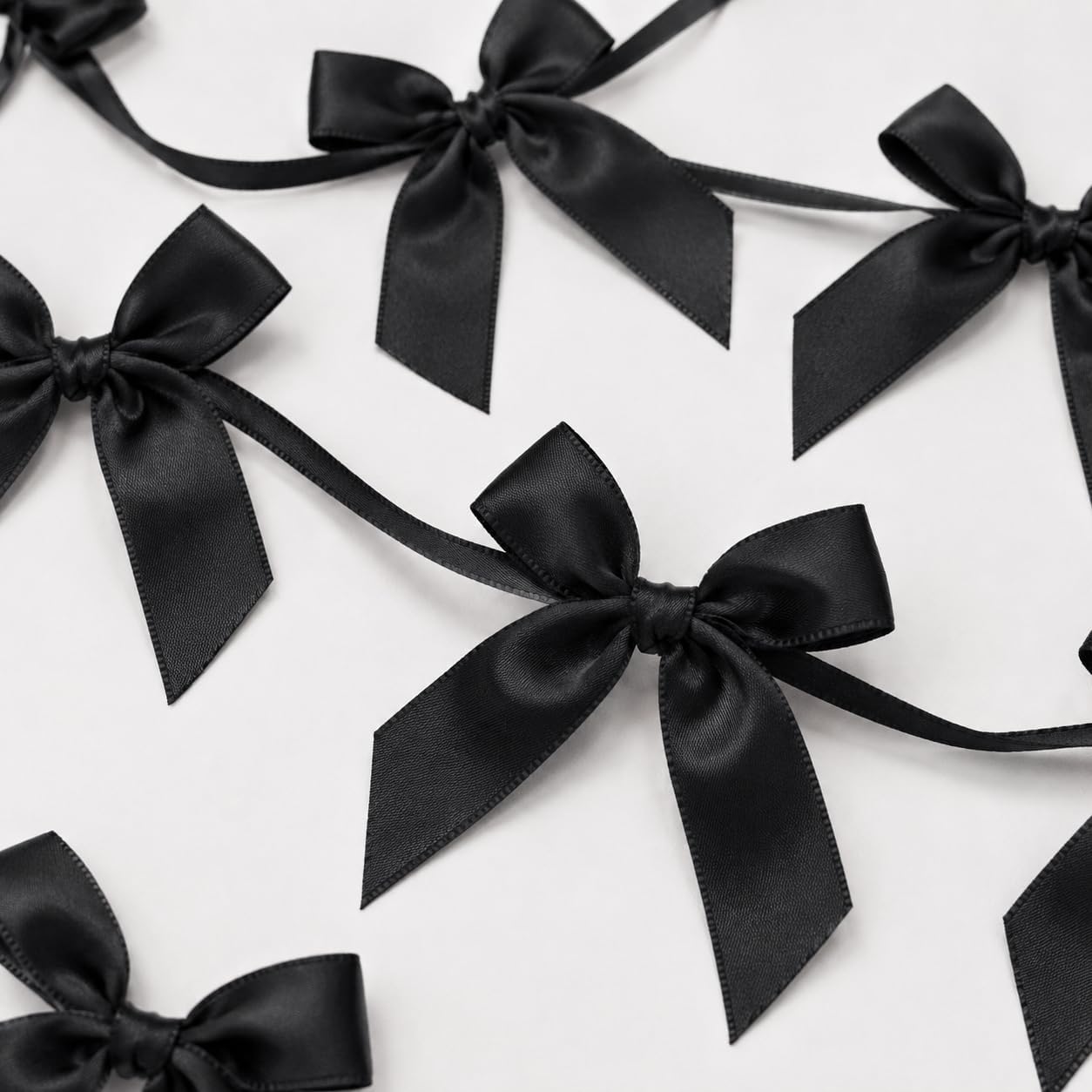 2 Pack Bow Garland Banner, 8.3 ft Pre-Strung Satin Ribbon Bow Decorations for Birthday Party, Baby Shower, Bridal Shower, Bachelorette, Wedding, Coquette Party Decor, Yellow