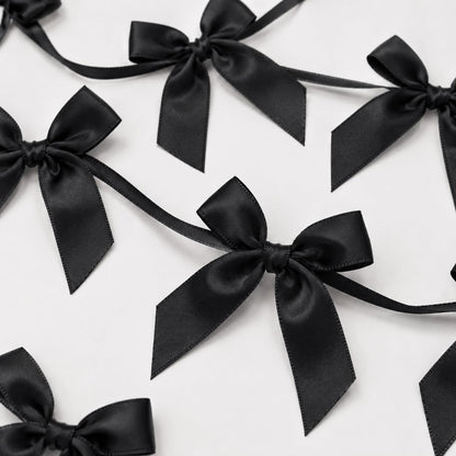 2 Pack Bow Garland Banner, 8.3 ft Pre-Strung Satin Ribbon Bow Decorations for Birthday Party, Baby Shower, Bridal Shower, Bachelorette, Wedding, Coquette Party Decor, Yellow